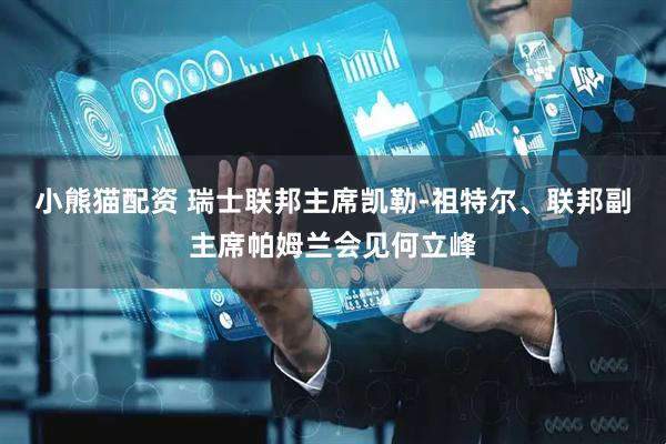 小熊猫配资 瑞士联邦主席凯勒-祖特尔、联邦副主席帕姆兰会见何立峰