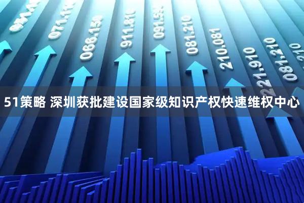 51策略 深圳获批建设国家级知识产权快速维权中心