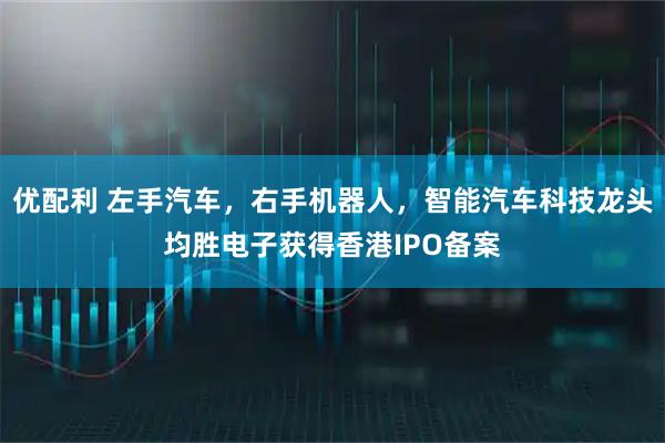 优配利 左手汽车，右手机器人，智能汽车科技龙头均胜电子获得香港IPO备案